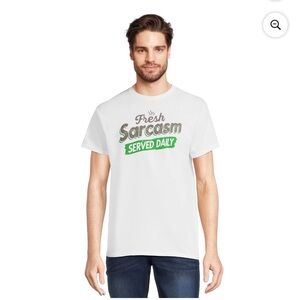 Humor & Great Sarcasm Cool Men's Served Daily Graphic T-Shirt with Short Sleeves